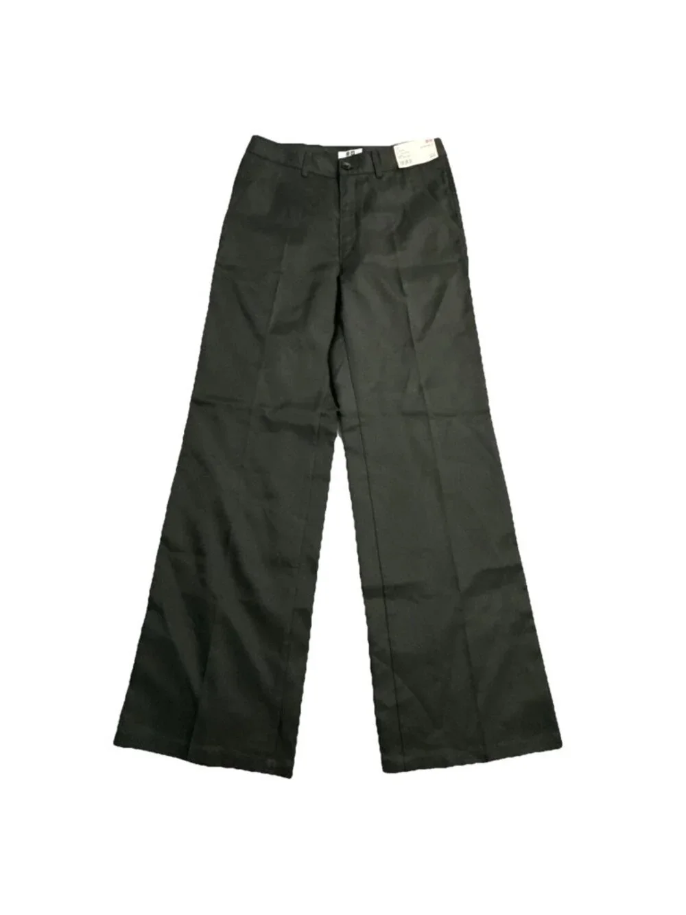 NWT - Uniqlo Women Dark Gray Twill Wide Pants Size 6 RN139864